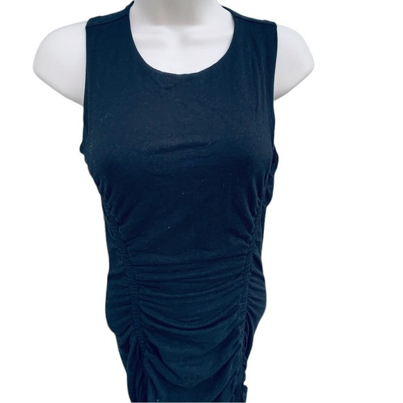 ATHLETA Stella Black Cotton Dress Bodycon style 798372 Rtl $89 sz xxsm (7014) - Picture 8 of 12